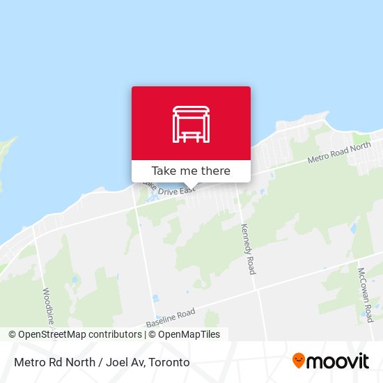Metro Rd North / Joel Av map