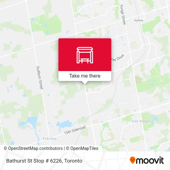 Bathurst St Stop # 6226 map