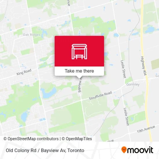 Old Colony Rd / Bayview Av map