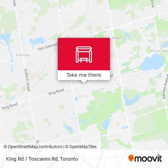 King Rd / Toscanini Rd map