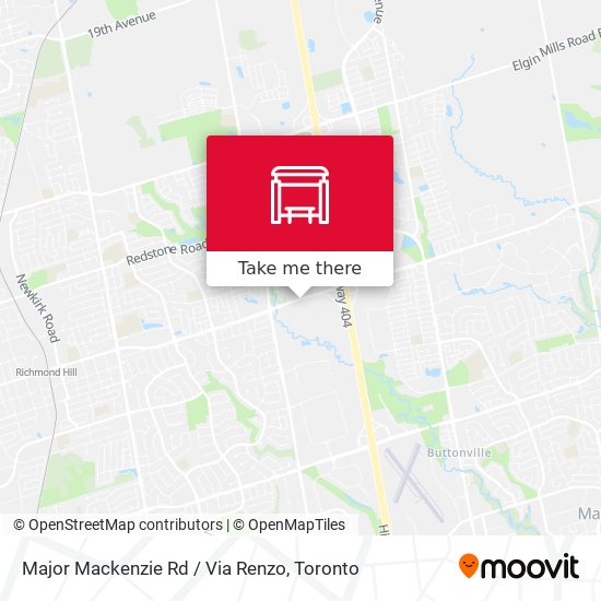 Major Mackenzie Rd / Via Renzo map