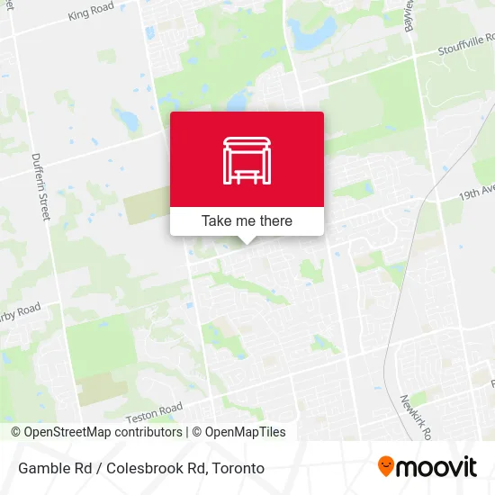 Gamble Rd / Colesbrook Rd map