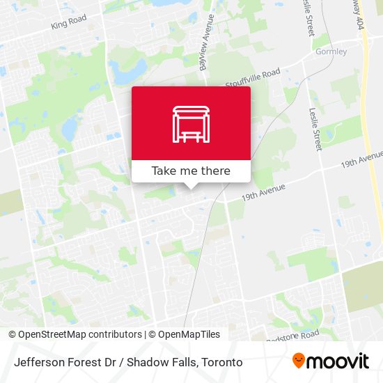 Jefferson Forest Dr / Shadow Falls map