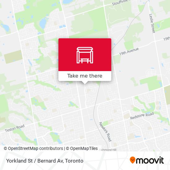 Yorkland St / Bernard Av map