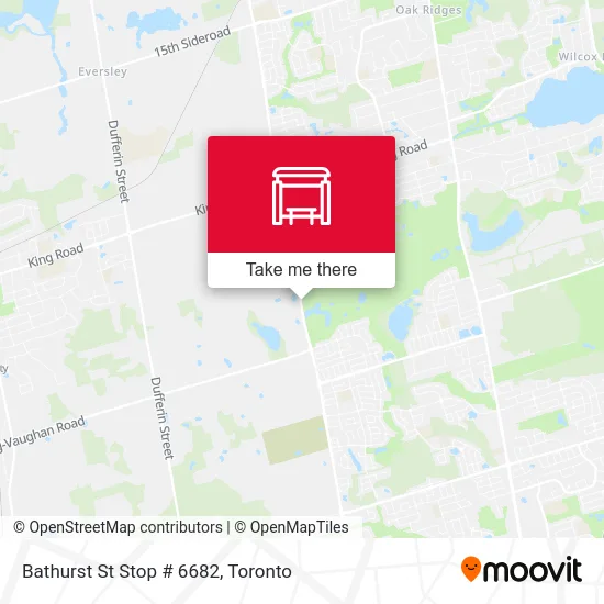 Bathurst St Stop # 6682 map