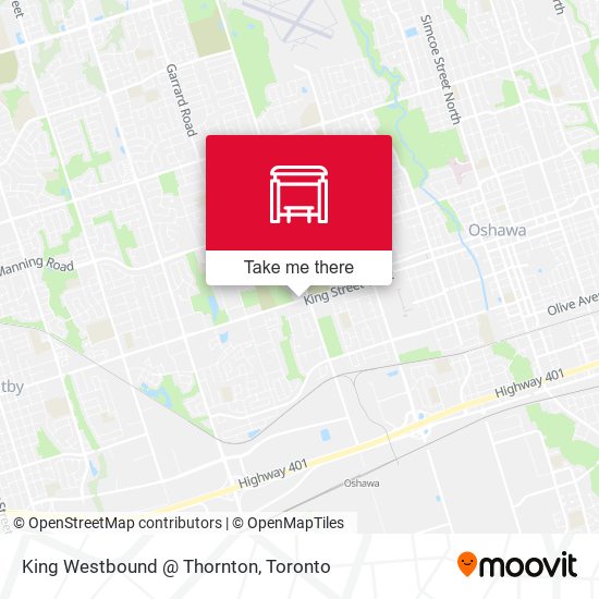 King Westbound @ Thornton plan