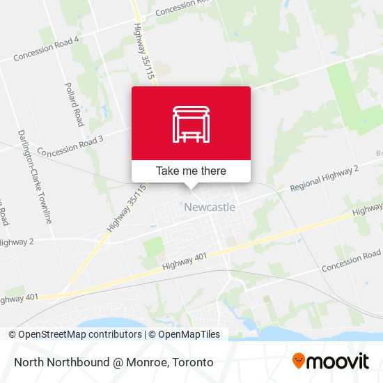 North Northbound @ Monroe map