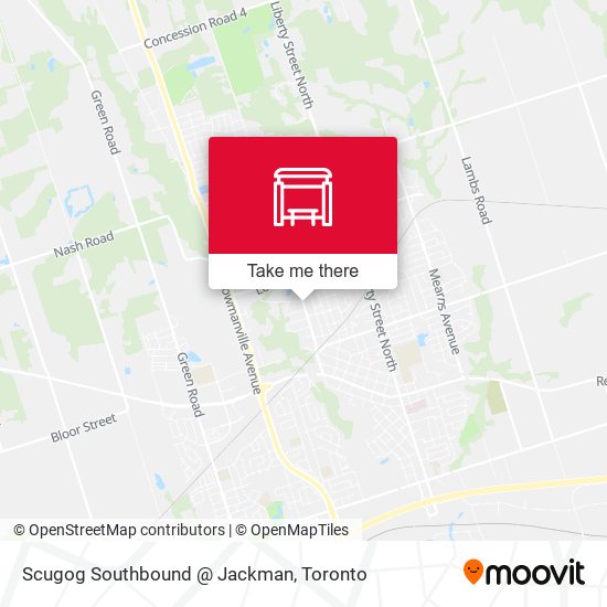 Scugog Southbound @ Jackman map