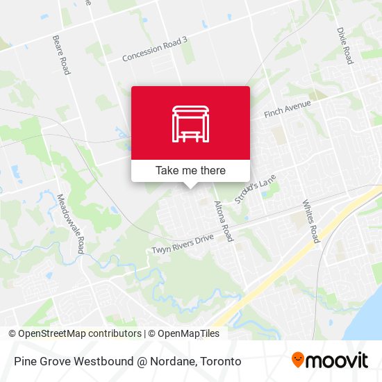 Pine Grove Westbound @ Nordane plan