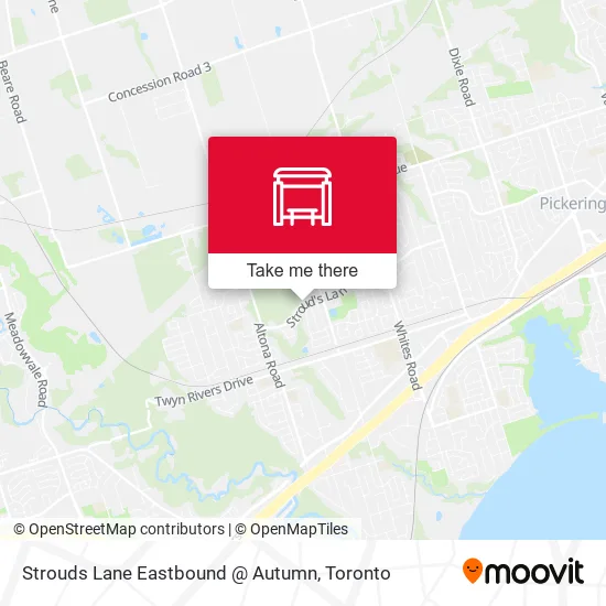 Strouds Lane Eastbound @ Autumn map