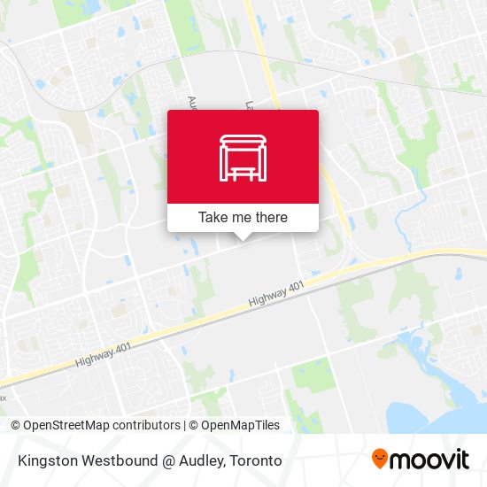 Kingston Westbound @ Audley map