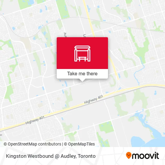 Kingston Westbound @ Audley map