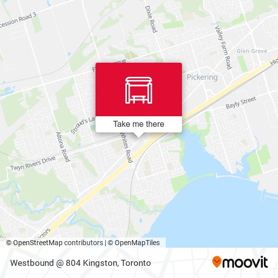 Westbound @ 804 Kingston map