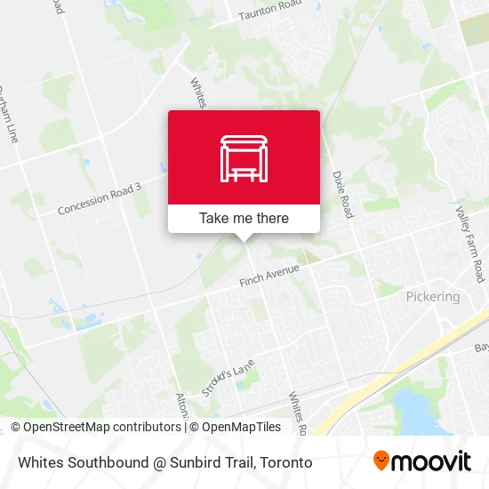 Whites Southbound @ Sunbird Trail map