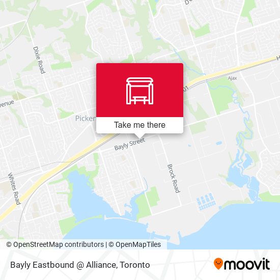 Bayly Eastbound @ Alliance map