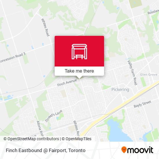 Finch Eastbound @ Fairport map