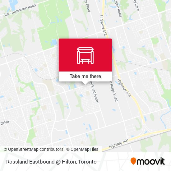Rossland Eastbound @ Hilton map