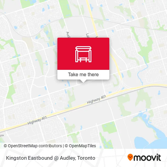 Kingston Eastbound @ Audley map