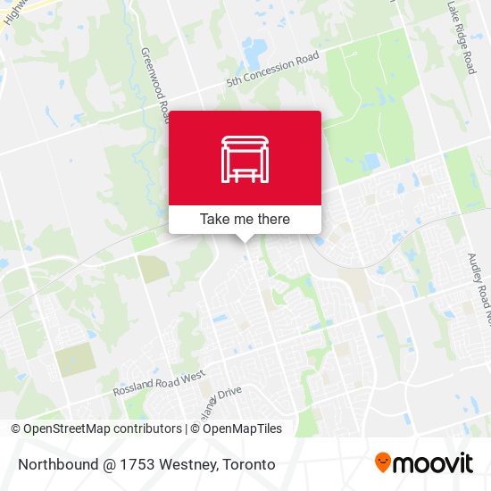 Northbound @ 1753 Westney map