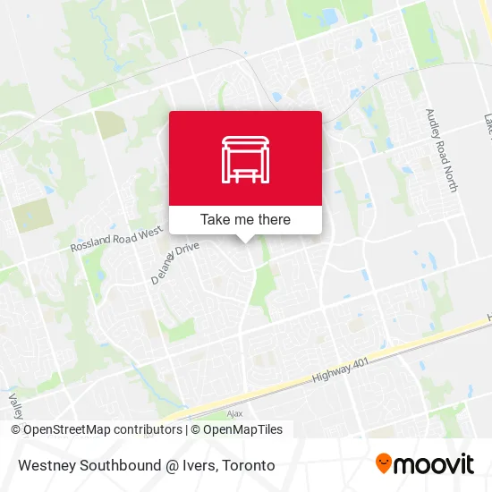 Westney Southbound @ Ivers map