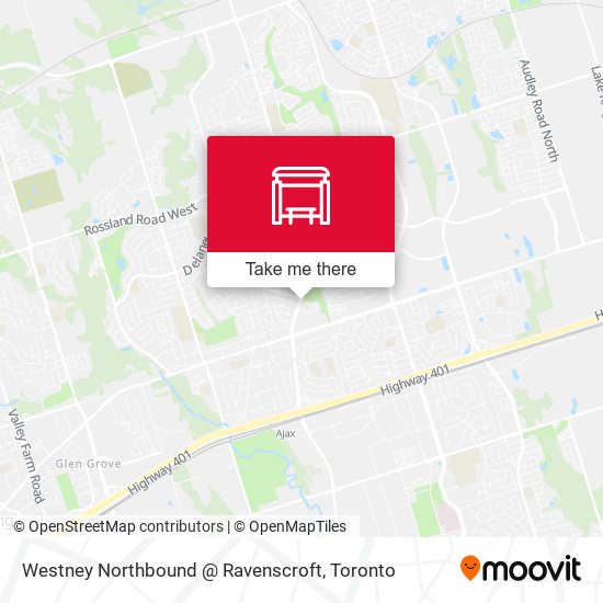 Westney Northbound @ Ravenscroft map