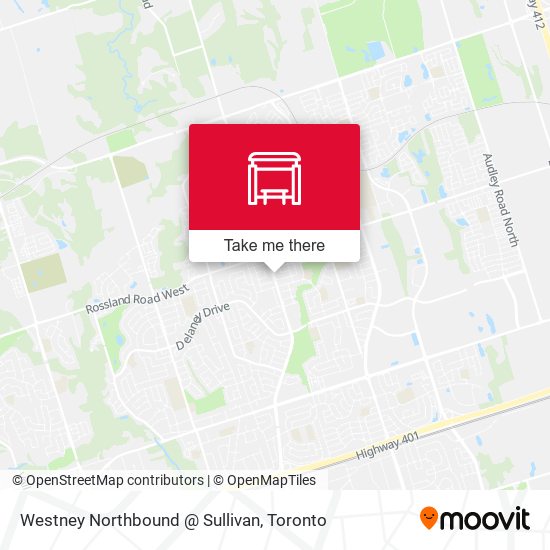 Westney Northbound @ Sullivan map