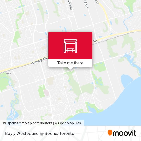 Bayly Westbound @ Boone map