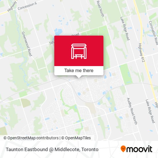 Taunton Eastbound @ Middlecote plan