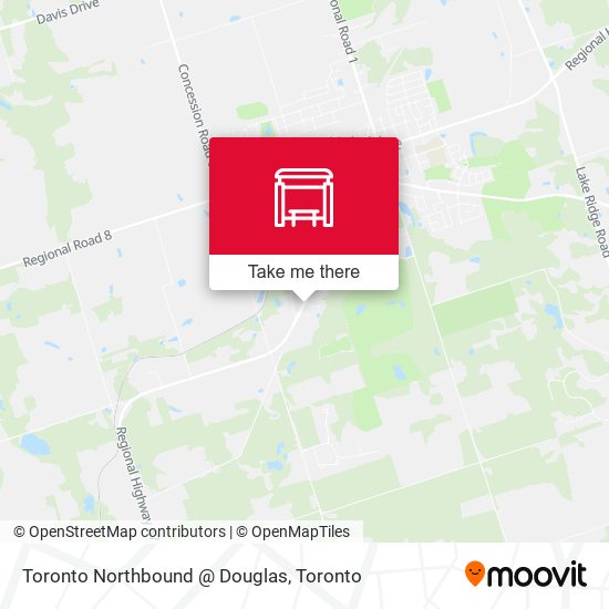 Toronto Northbound @ Douglas map