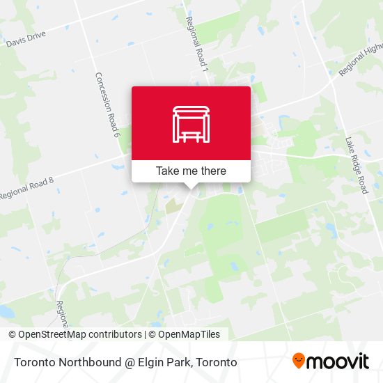 Toronto Northbound @ Elgin Park map