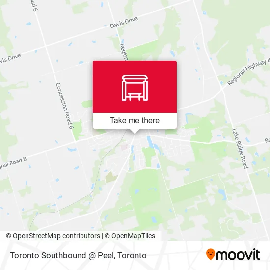 Toronto Southbound @ Peel map