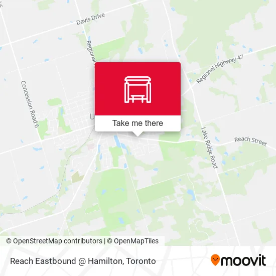 Reach Eastbound @ Hamilton map