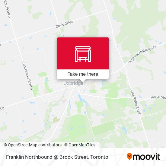 Franklin Northbound @ Brock Street map