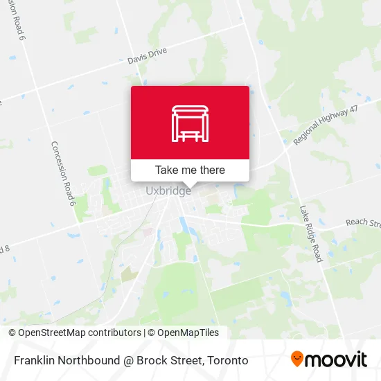 Franklin Northbound @ Brock Street map