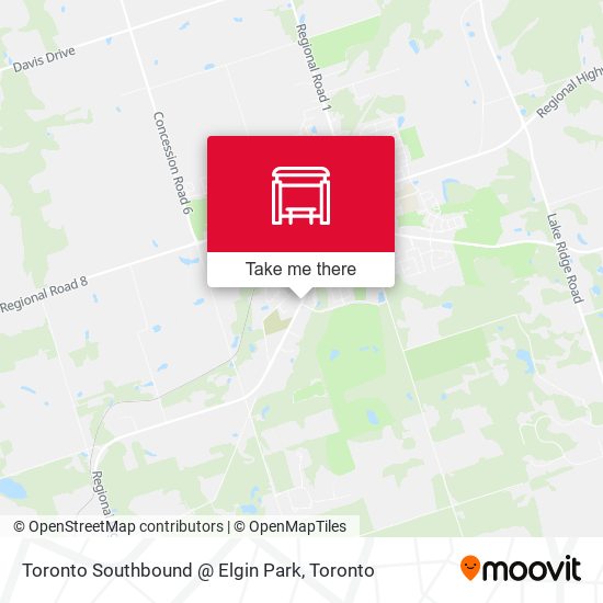 Toronto Southbound @ Elgin Park map