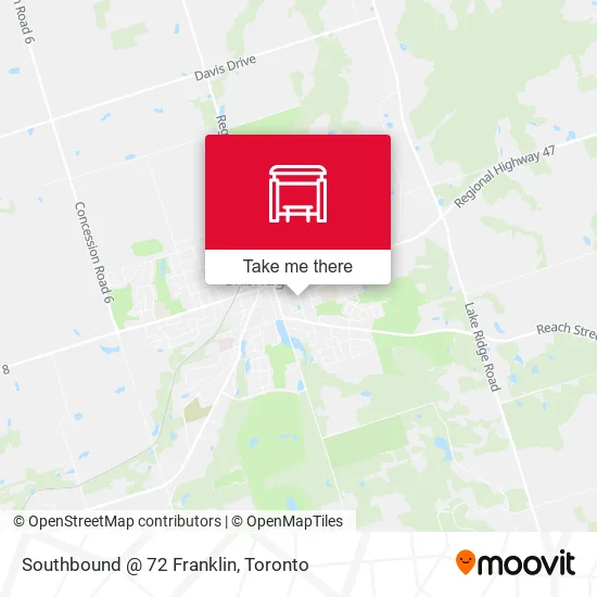 Southbound @ 72 Franklin map