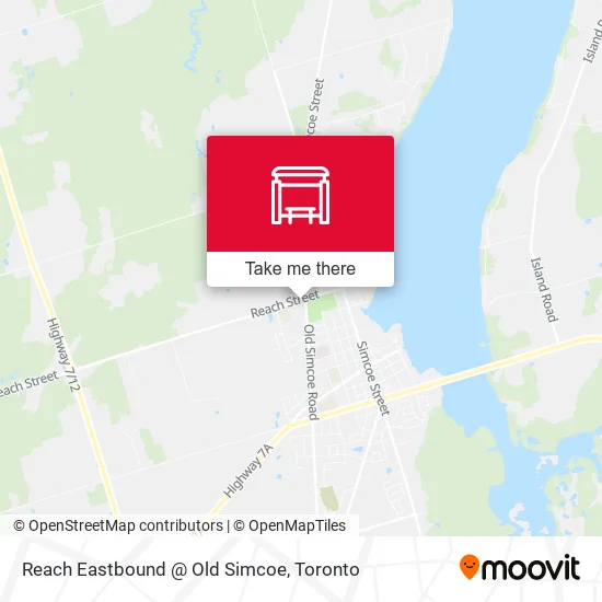 Reach Eastbound @ Old Simcoe map