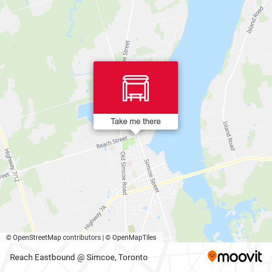 Reach Eastbound @ Simcoe map