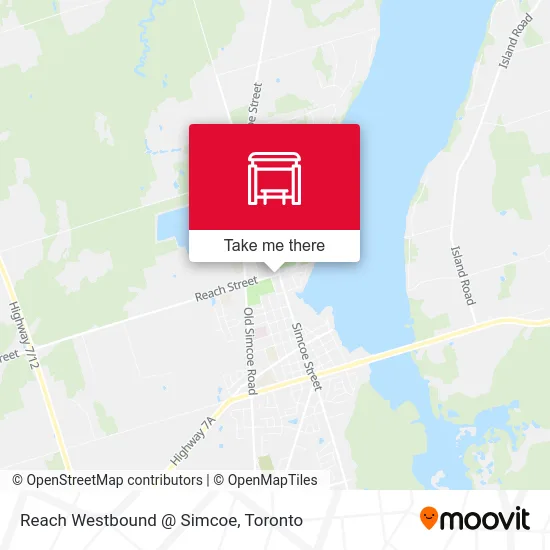 Reach Westbound @ Simcoe map
