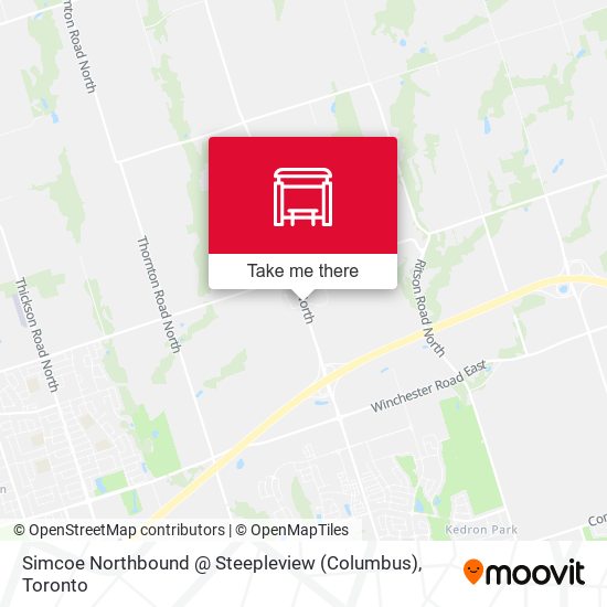 Simcoe Northbound @ Steepleview (Columbus) map
