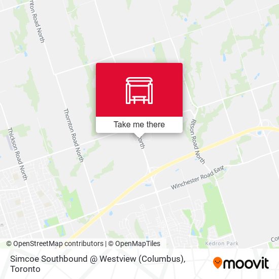 Simcoe Southbound @ Westview (Columbus) map