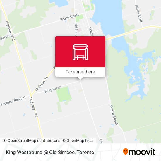 King Westbound @ Old Simcoe plan