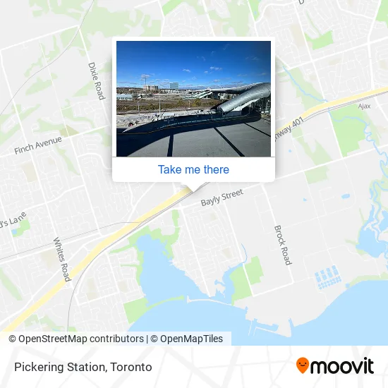 Pickering Station map