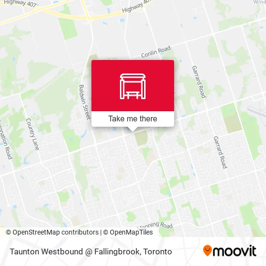 Taunton Westbound @ Fallingbrook map