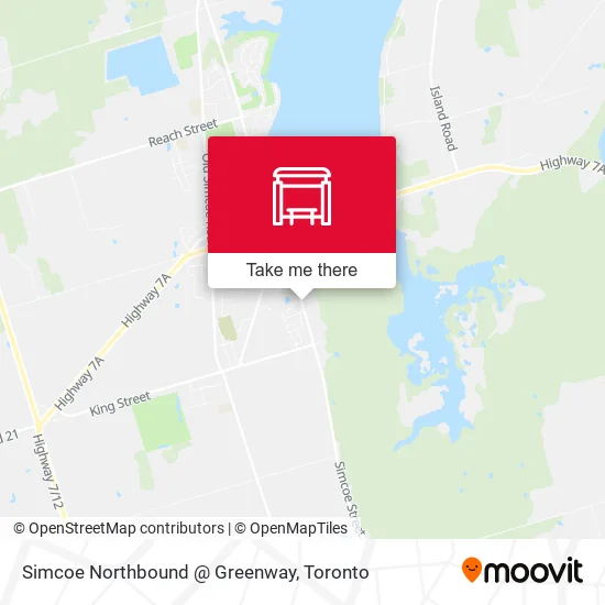 Simcoe Northbound @ Greenway map
