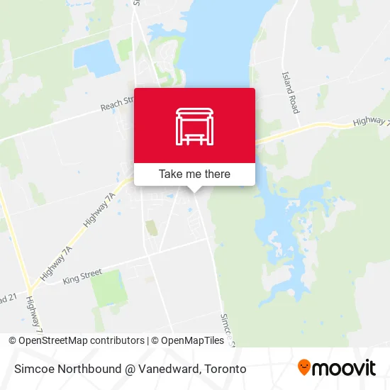 Simcoe Northbound @ Vanedward map