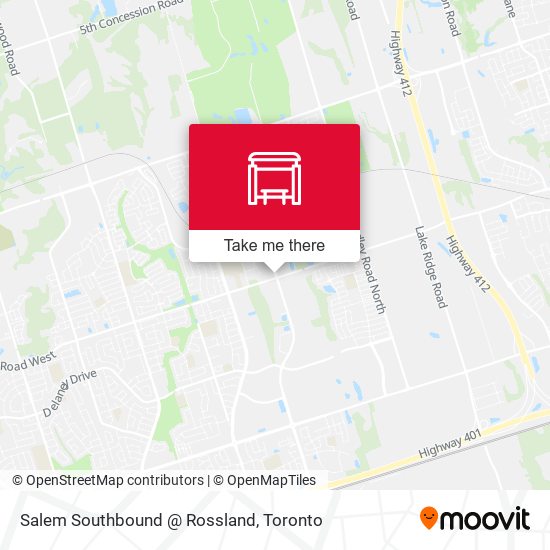 Salem Southbound @ Rossland plan