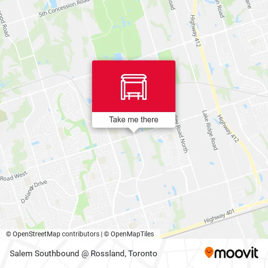 Salem Southbound @ Rossland map