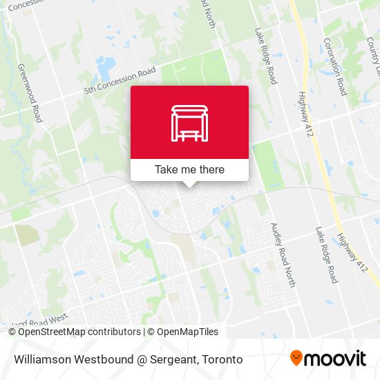 Williamson Westbound @ Sergeant plan