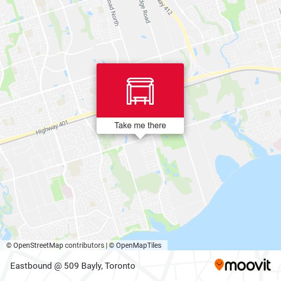Eastbound @ 509 Bayly map